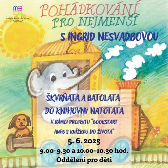 Pohádkování s Ingrid Nesvadbovou v rámci celorepublikového projektu Bookstart aneb S knížkou do života.